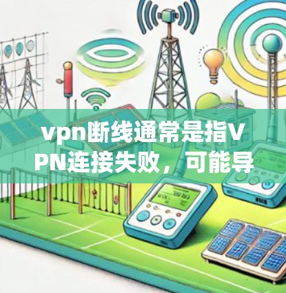 vpn断线通常是指VPN连接失败，可能导致无法访问在线内容。以下是一些可能的原因和解决方法