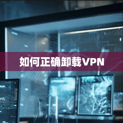 如何正确卸载VPN