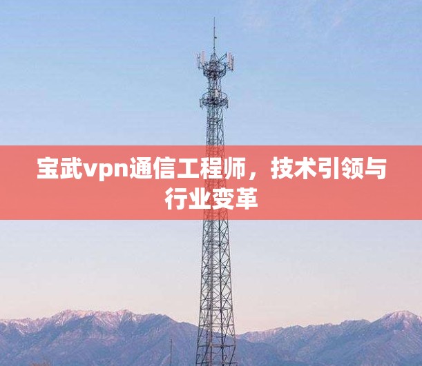宝武vpn通信工程师，技术引领与行业变革