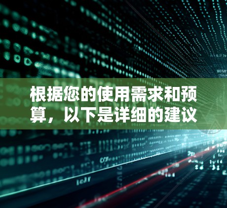 根据您的使用需求和预算,以下是详细的建议 根据您的使用需求和预算,以下是详细的建议