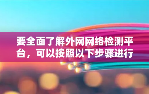 要全面了解外网网络检测平台,可以按照以下步骤进行 要全面了解外网网络检测平台,可以按照以下步骤进行