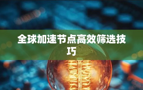 全球加速节点高效筛选技巧