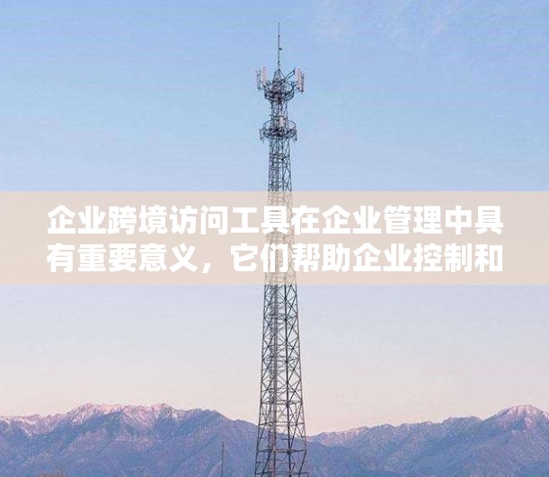 企业跨境访问工具在企业管理中具有重要意义,它们帮助企业控制和管理内部数据和访问权限,优化流程,降低风险。以下是详细介绍 企业跨境访问工具在企业管理中具有重要意义,它们帮助企业控制和管理内部数据和访问权限,优化流程,降低风险。以下是详细介绍