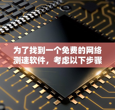 为了找到一个免费的网络测速软件,考虑以下步骤