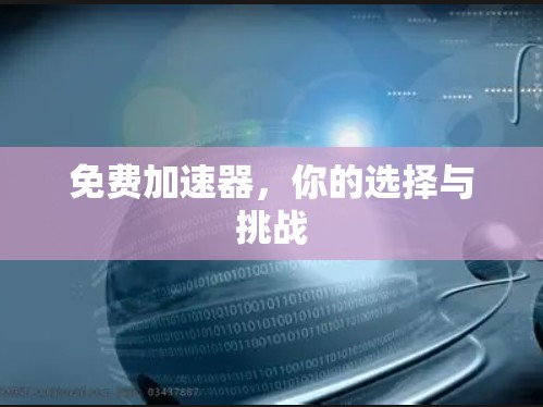 免费加速器,你的选择与挑战 免费加速器,你的选择与挑战