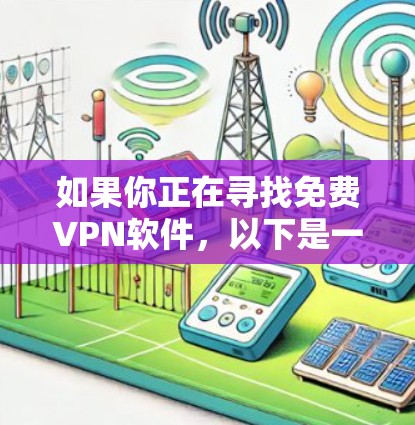 如果你正在寻找免费VPN软件，以下是一些常见的选项，它们可以让你在没有付费的情况下访问网络内容