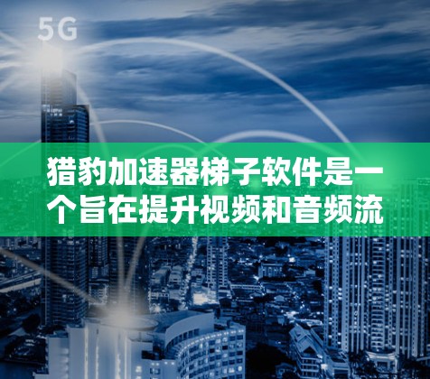 猎豹加速器梯子软件是一个旨在提升视频和音频流媒体观看体验的工具。它通过分层优化视频和音频流，针对不同的设备和平台，提供流畅的流媒体体验。以下是关于猎豹梯子软件的详细介绍
