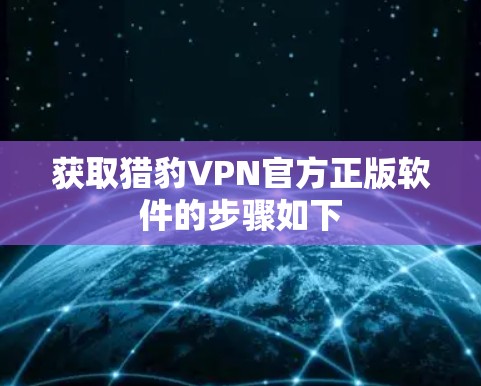 获取猎豹VPN官方正版软件的步骤如下