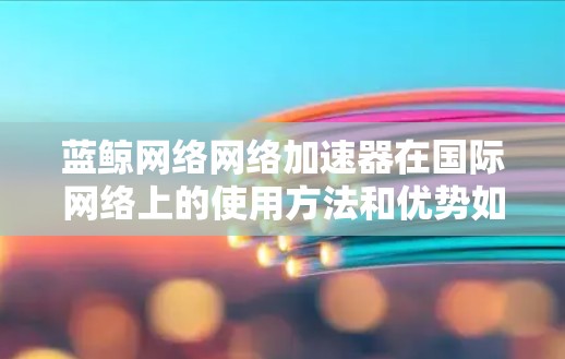 蓝鲸网络网络加速器在国际网络上的使用方法和优势如下