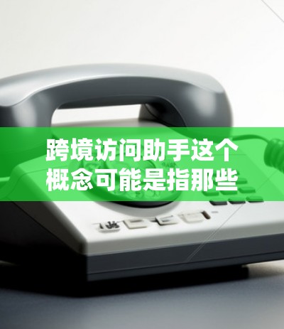 跨境访问助手这个概念可能是指那些能够进行跨国访问或访问国际组织、国际会议、国际机构等的工具或平台。以下是一些可能的解释和应用
